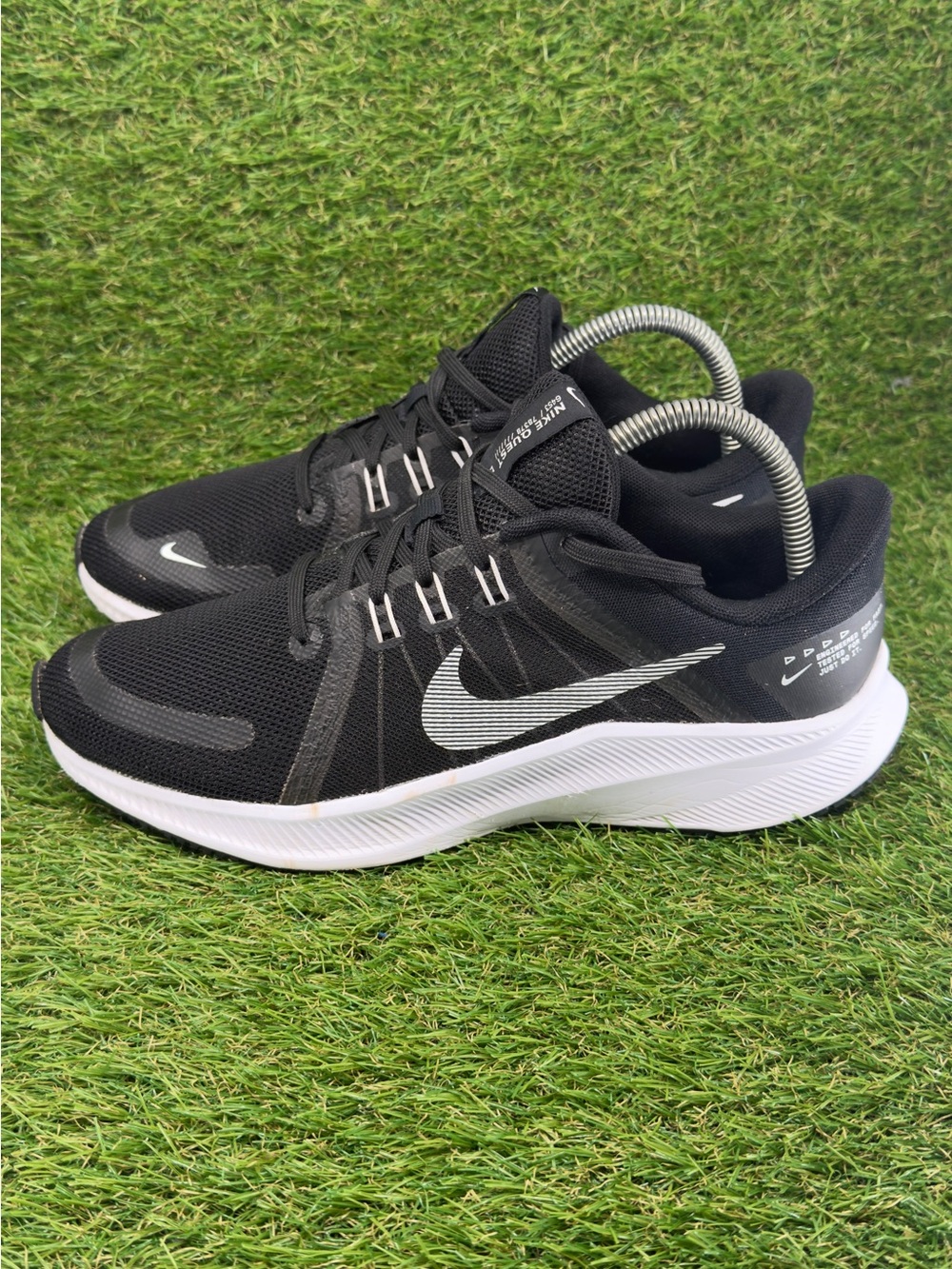 Nike Quest 4 Black White-DKSmoke Grey women’s size  8.5